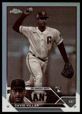 2023 Topps Chrome #117 David Villar Sepia Refractors