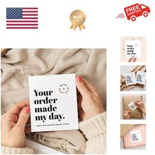 Thank You Cards for Small Business, 3x3.5, 100 Bulk Pack - Essential Packagin...