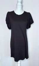 Summersalt Luxe Pima Cotton Twist Sleeve Tshirt Dress Size S Black Short Sleeve