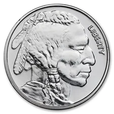 Liberty 1 Oz Silver Buffalo Round .999 Fine