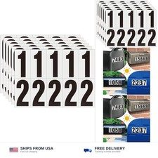 3 Inch Adhesive Numbers for Mailbox, Reflective Number Sticker