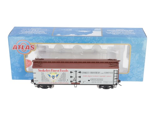 Frigorífico de madera Atlas 9189-2 escala O Stokely's 40' #12912 (2 rieles) nuevo en caja | Condition: New