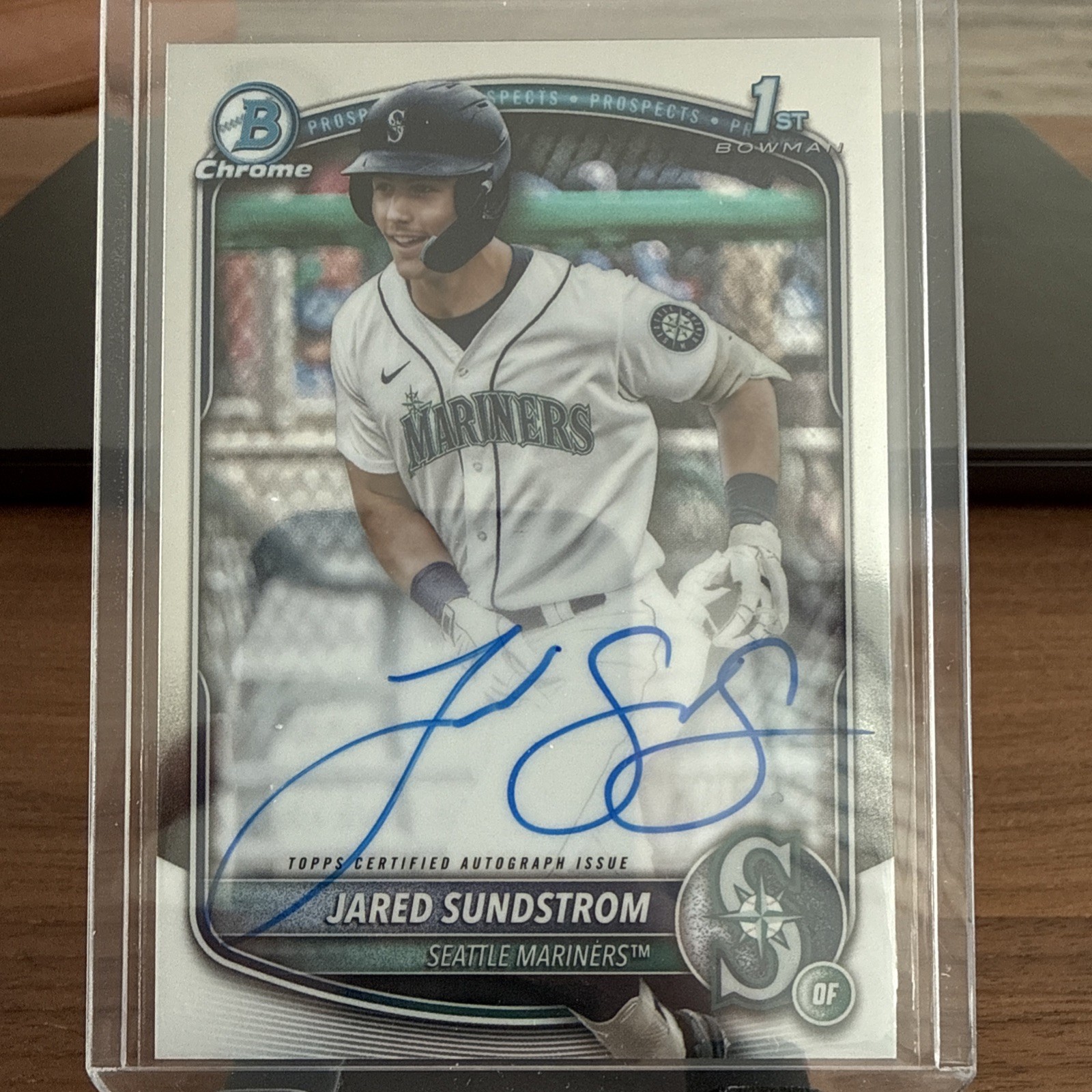2025 Bowman Jared Sundstrom Chrome Auto 1st #CPA-JSU Mariners