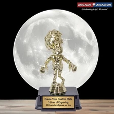 Custom Engraved Halloween Trophy - Zombie | Best Costume Prize - 6.5 Inch