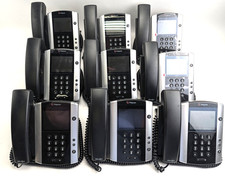 Lot of 9 Polycom VVX 501 VoIP IP Touchscreen Desktop Phones w/ Handset Stand