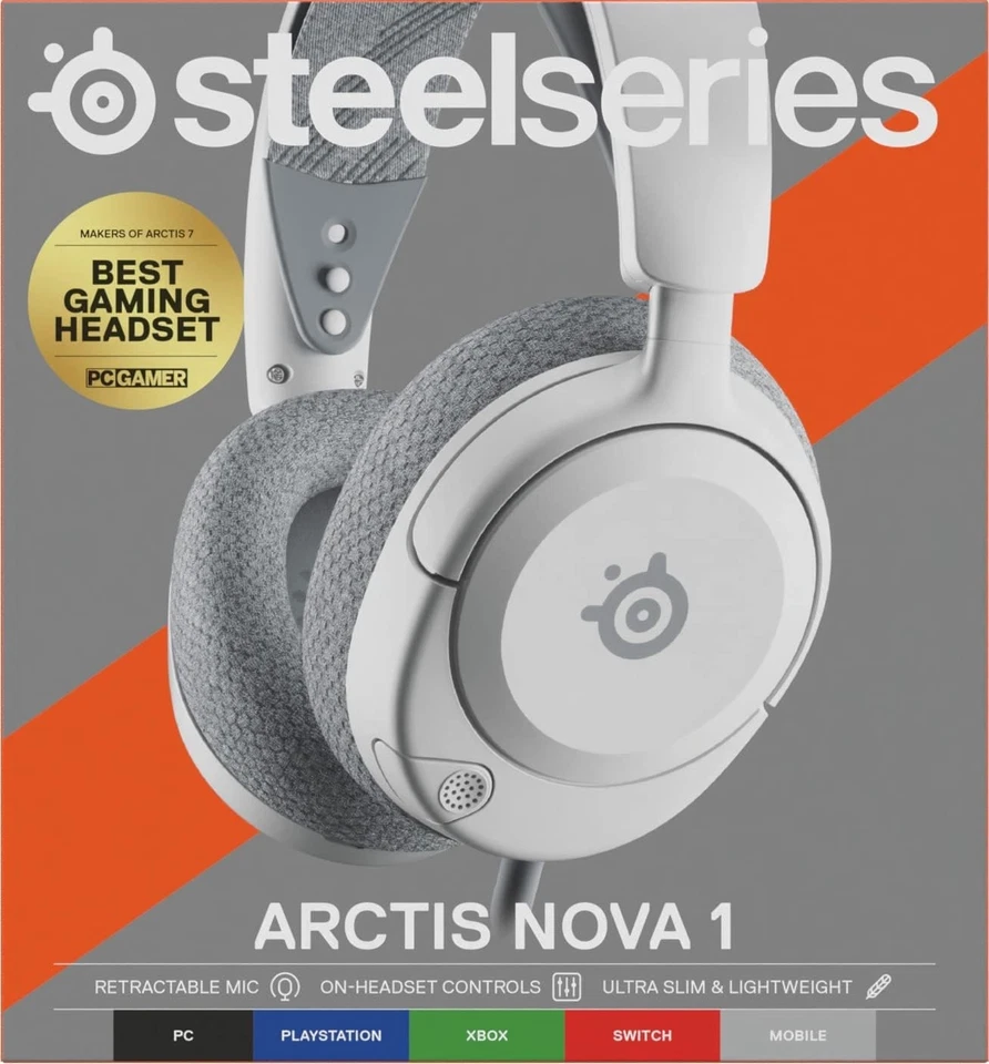 Steelseries Arctis Nova 1P 7.1 Gaming Headset - White - Image 4 of 4