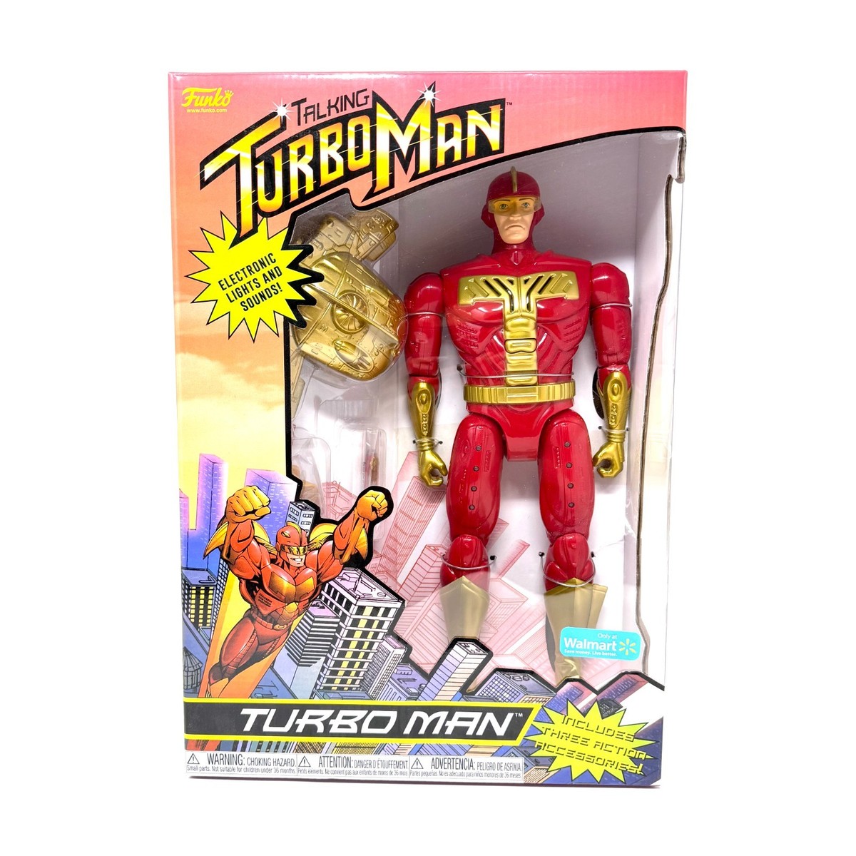 Funko 80-618 Talking Turbo Man Jingle All The Way Action Figure