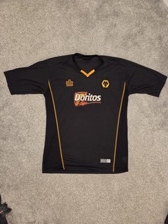 Wolves 03 05 admiral jersey. doritos. Retro Football Top Football Shirt. Large