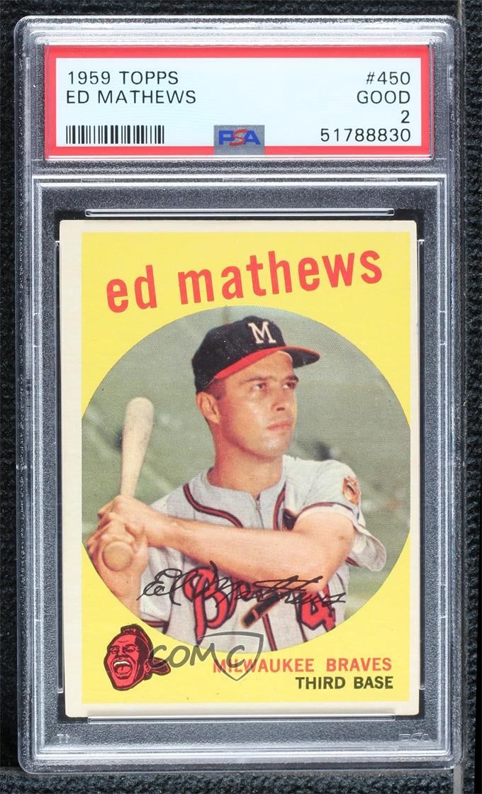 1959 Topps TOPPS #450 Ed Mathews front