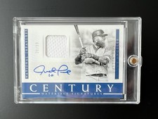 2018 Relic Auto Panini National Treasures Century Justin Turner Autograph Dodger