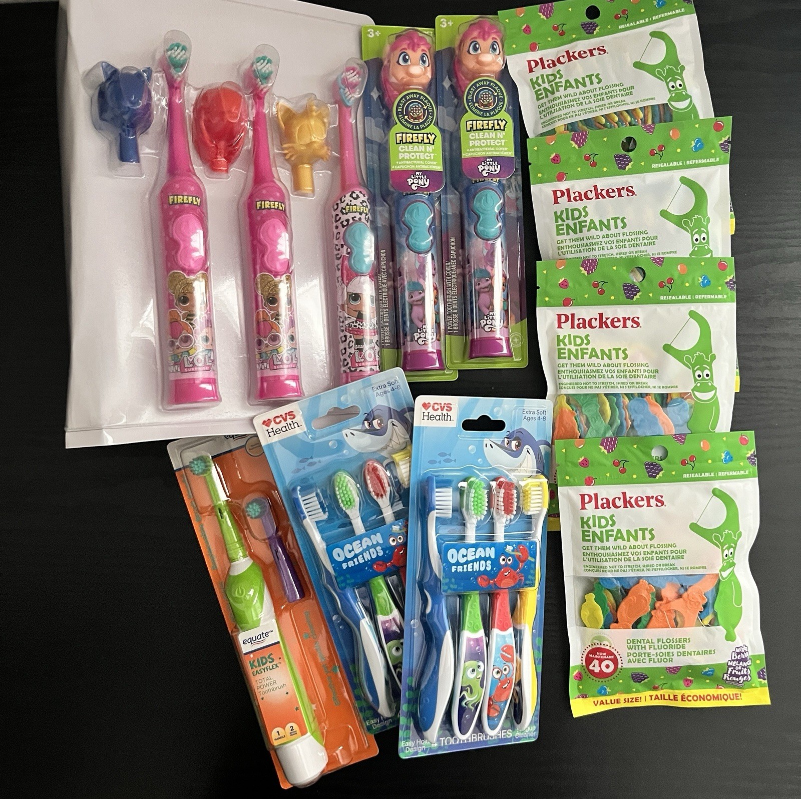 Kids Electric Toothbrush And Floss Dental Variety Pack.