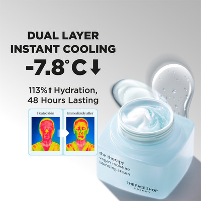 THE FACE SHOP The Therapy Vegan Moisture Blending Cream-Cooling