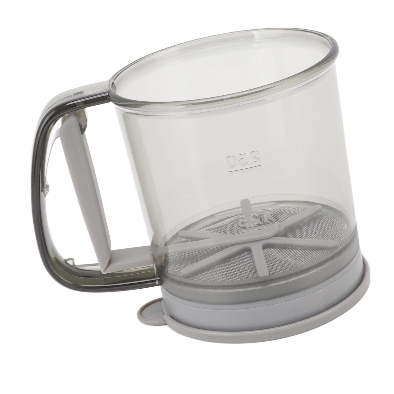 Flour Sifter Cup Handheld Double Layer Filter Mesh Flour Strainer Colander With