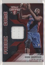 2015 Totally Certified Fabric of the Game Materials Red /199 Andre Drummond n1u