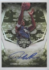 2015-16 Totally Certified Signatures Mirror Camo 3/25 Jerome Williams Auto 0c2