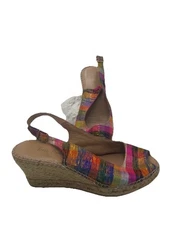 Toni Pons Printed Slingback Open Toe Sandals Women Size 37/6.5