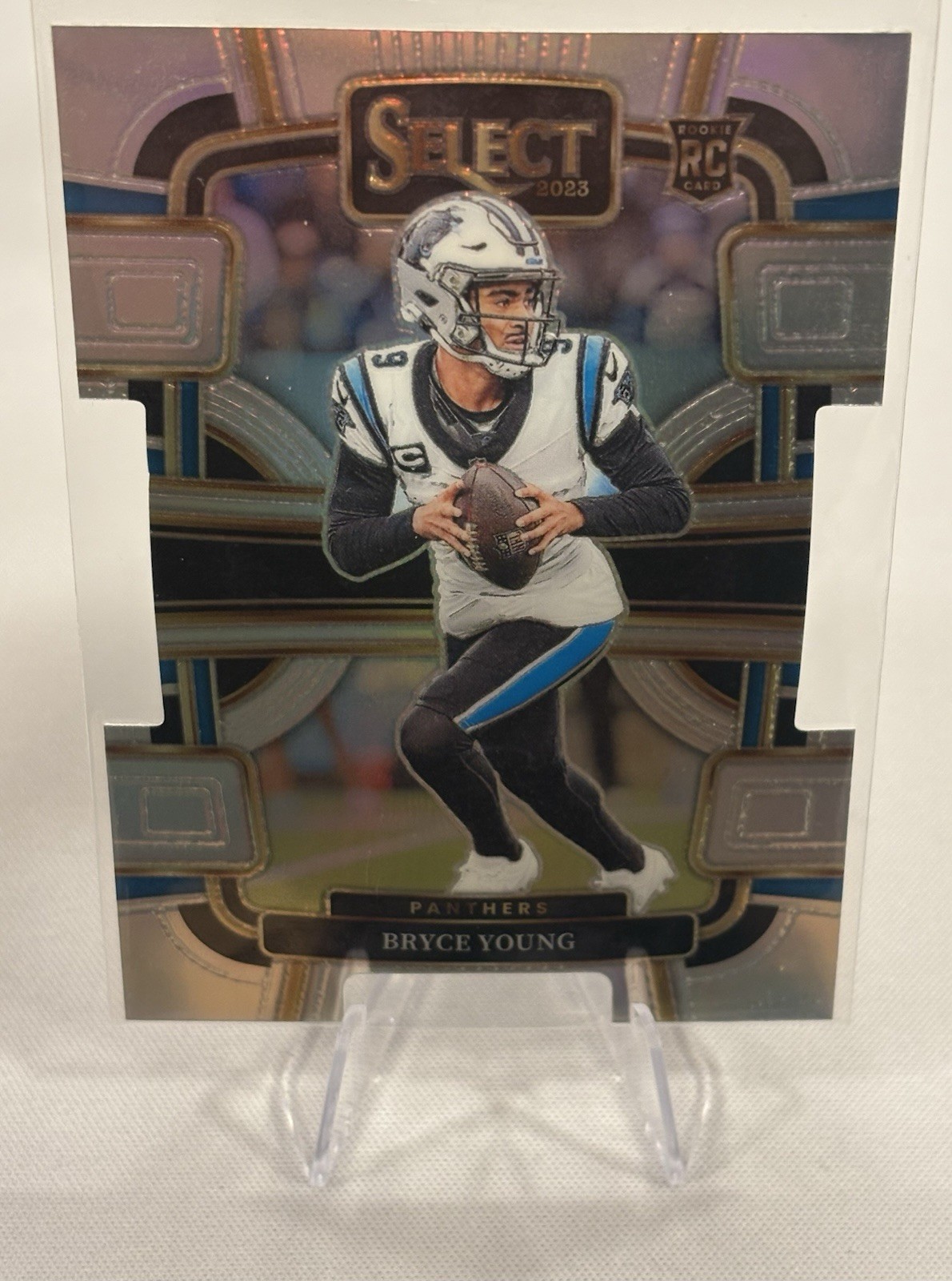 2023 Panini Select Silver Prizm Die-Cut Bryce Young Rookie #14 Panthers