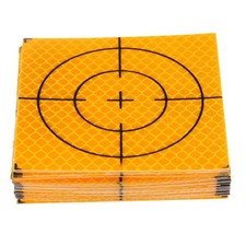 30Pcs, Survey Reflector Sheet 80x80mm Self-Adhesive Survey Target Mark Yellow