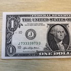 Trinary Fancy Serial Number,  One Dollar Bill (5- 3’S) J 73333973 D 2021 — photo 3