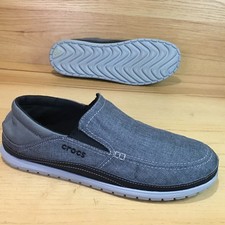Crocs Santa Cruz Playa Men’s Slip On Loafer Casual Shoes Size 12 Gray 204835-03L