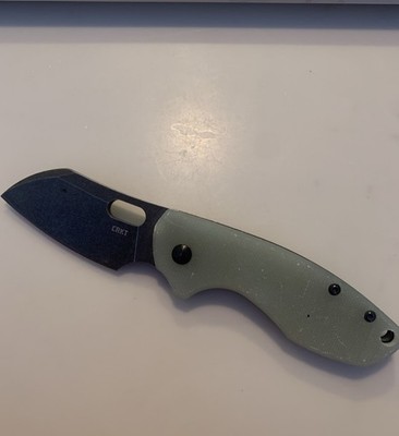 CRKT Avt Disce Avt Discede Pilar 5311JKD2 Jade G10 Handle Stonewashed Blade Rare