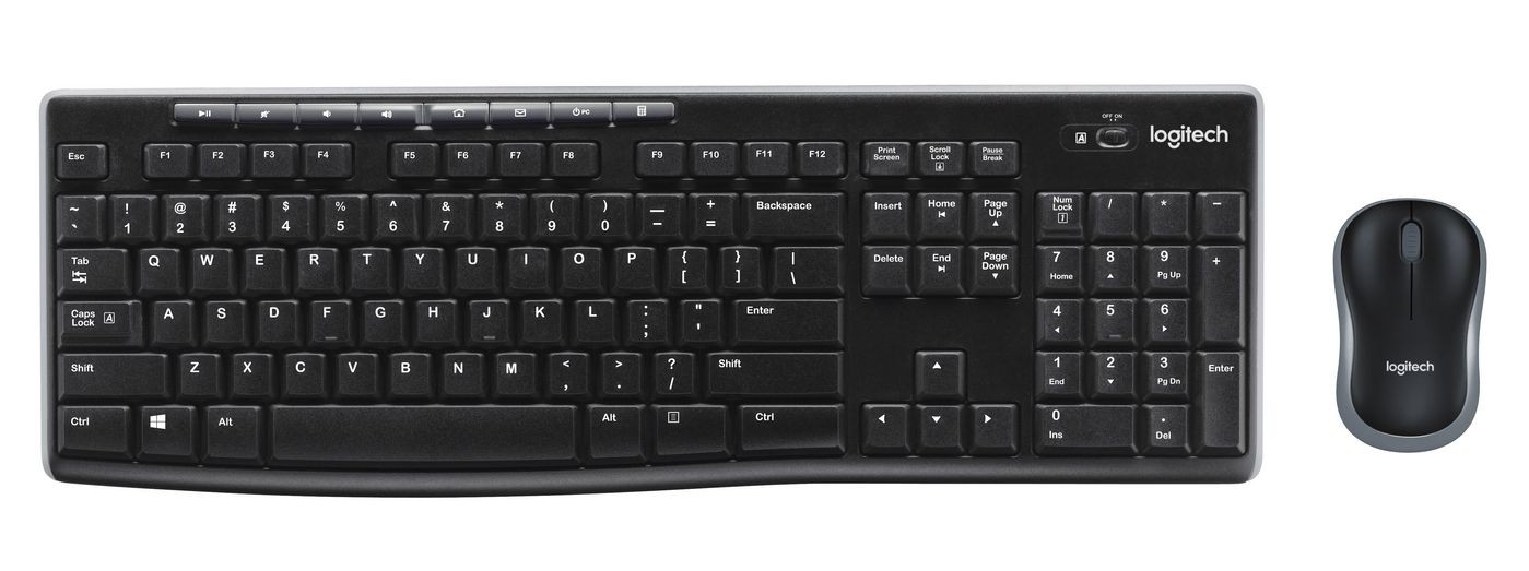 Logitech MK270 Reliable Wireless Keyboard and Mouse Combo in Black - Image 4