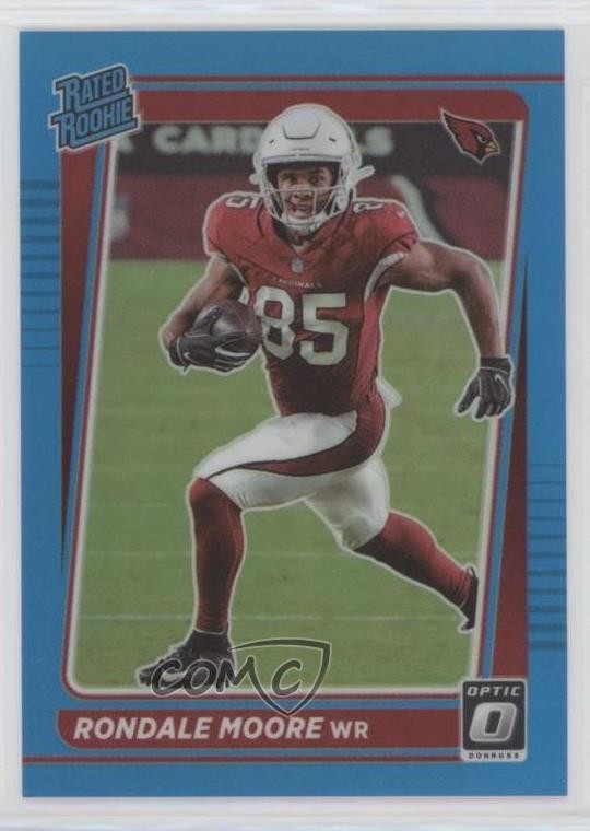 2021 Panini Donruss Optic Rated Aqua Prizm /299 Rondale Moore #217 Rookie RC kq9