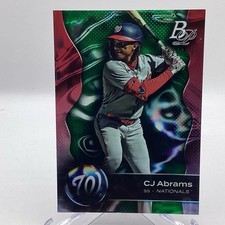 2023 Topps Bowman Platinum CJ Abrams #37 Emerald /299 - Nationals