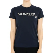 Moncler Kids Embroidered Logo T-Shirt (Navy) 8C00006 83907 778 12,14A 114310711