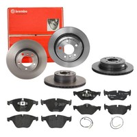 Brembo | Bremsscheiben Coated + BremsbeläGe Vorne Und Hinten FüR BMW X1 E84
