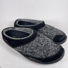 Size 9 - Kuru Draft Knit Women  s Gray Black Casual Comfort Slip-On Mule Slippers