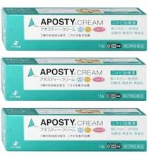 Lot 3 !! Zeria APOSTY Cream 15g Acne Treatment