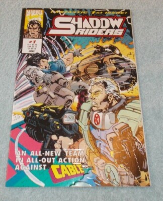 Shadow Rider Comic Book SHADOW RIDERS # 1 1993 MARVEL COMIC VF EMBOSSED COVER CABLE APPEARANCE ...