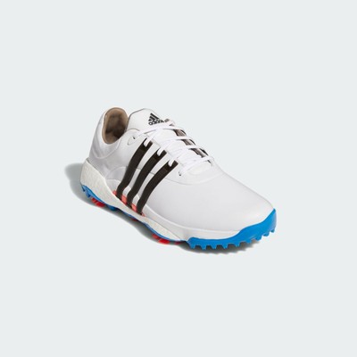 Adidas Tour 360 22 Golf Shoes Mens Sneakers Cloud White/Blue  display picture 3