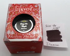 Diamine 50 ml Red Edition Fountain Pen Bottled Ink Inkvent Seize the Night