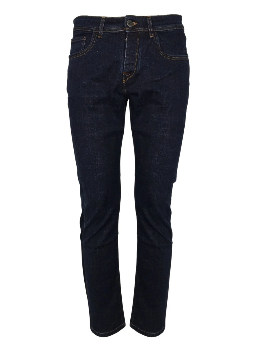 Reign Men s Jeans Dark Denim Art. 19013155 FRESH OSAKA 98 Cotton Made IN Italy