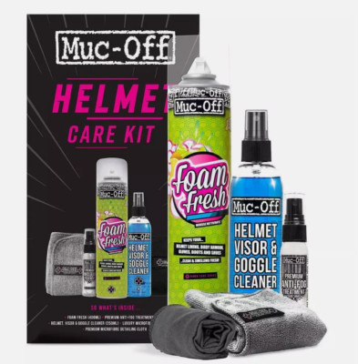 Muc-Off Motorrad Helmreiniger & Visierpflege 5-teiliges Set Geschenkset - MO-28