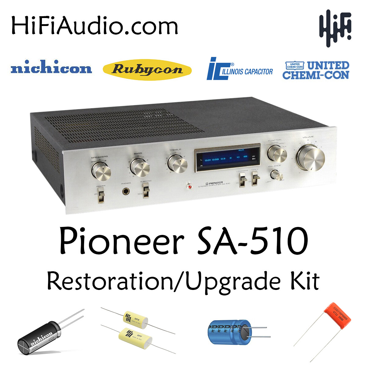 Pioneer SA-510 SA-7700 capacitor rebuild restoration recap upgrade