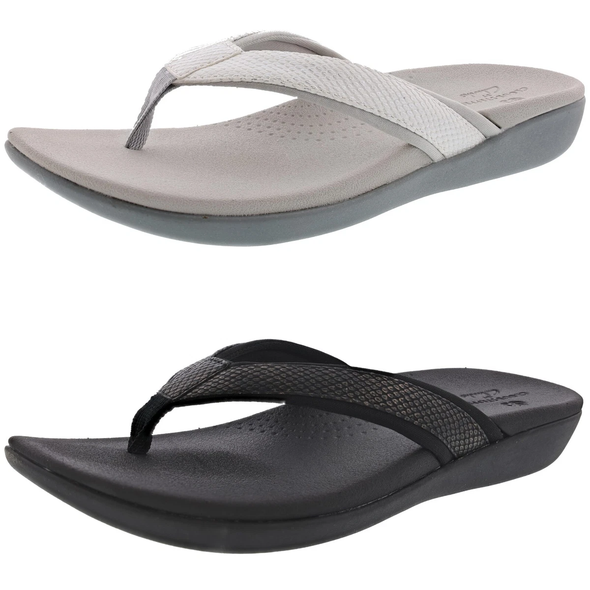 CLARKS WOMEN S BRIO SOL COMFORT FLIP FLOPS