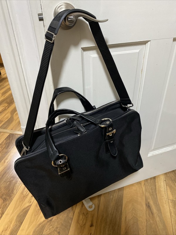 Bond Street Travel Weekender Laptop Bag Womens Overnight Travel Tote large black