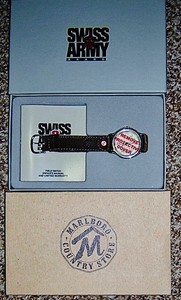 MENS VINTAGE BRAND NEW IN BOX MARLBORO SWISS ARMY WATCH  