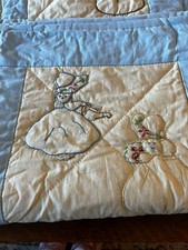 Vintage Handmade Sunbonnet Sue Quilt 70 X 56. Twin Topper Or Baby Bed Size