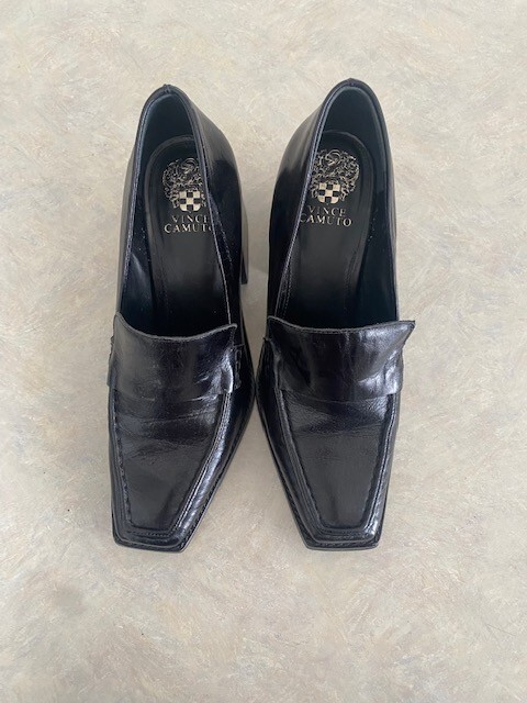 Vince Camuto Segellis Chunky Flared Heel Pump Loafer Size 10  display picture 1