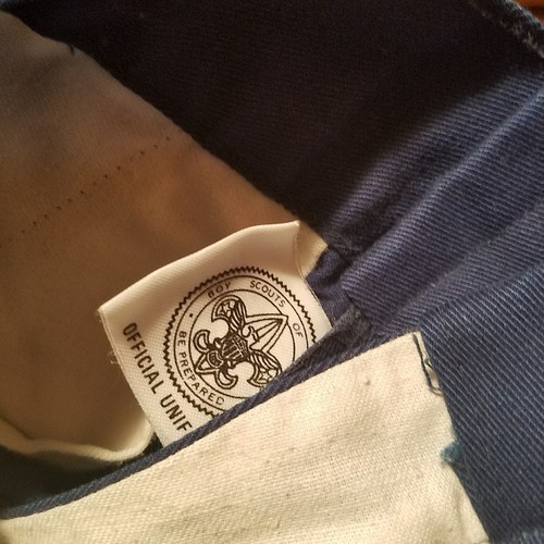 Vintage Boy Scouts Uniform NAVY Pants TALON ZIPPER Union Made In USA 24 x 23 - Picture 9 of 9