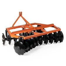 Titan Attachments 3 Point 6ft Notched Disc Harrow Plow Attachment for Cat 1