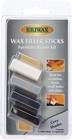 Briwax 4x Wax Filler Sticks Grey Wood Shades Furniture Repair Kit & Applicator