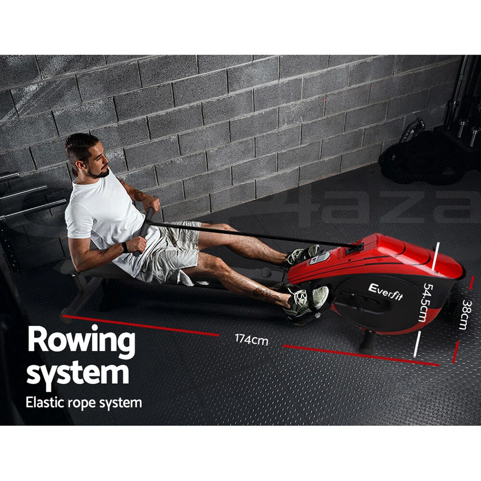 Everfit Rowing Machine Rower Resistance Exercise Fitness Gym Home Cardio - image 3 of 4