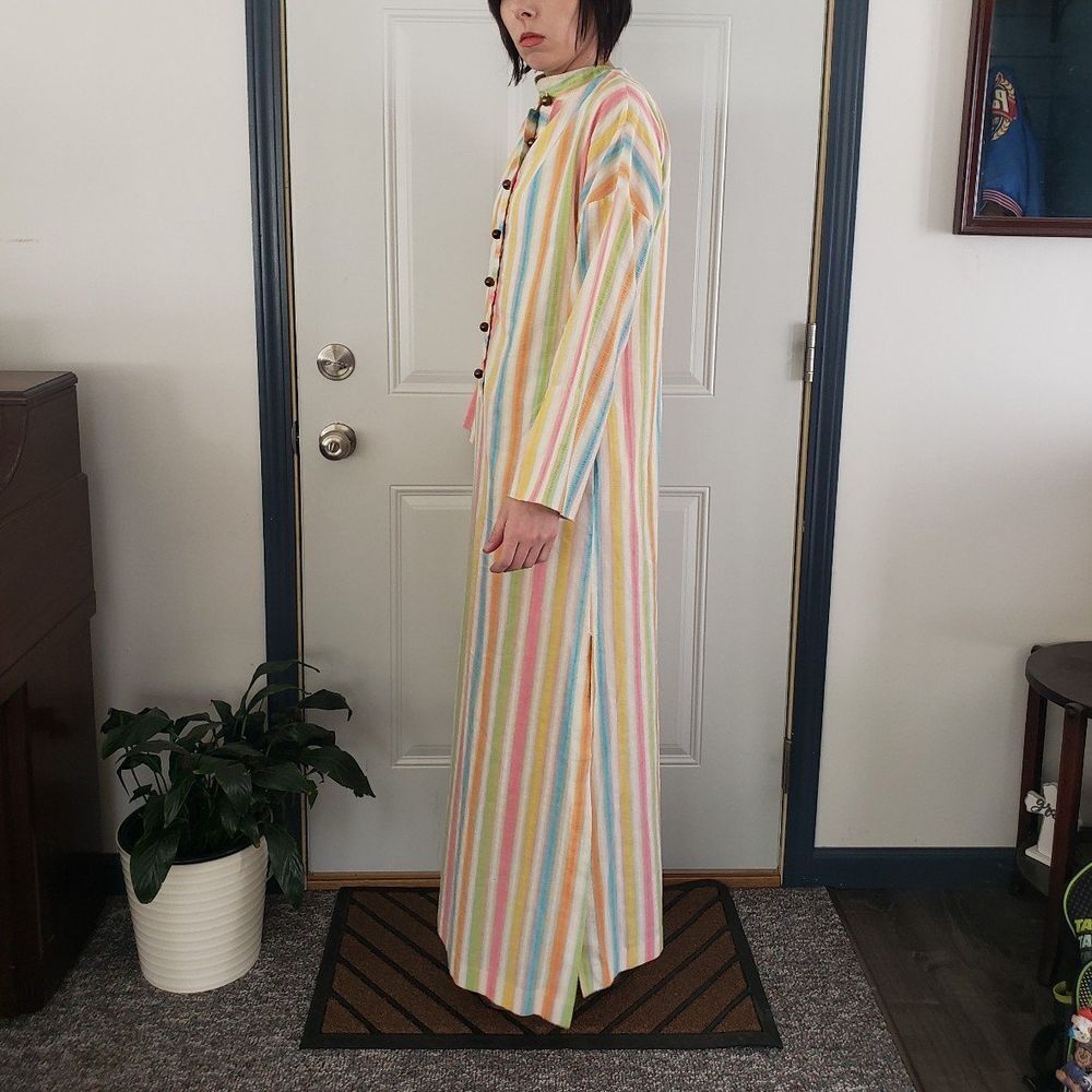 70s Abercrombie and Fitch Striped Caftan - image 3
