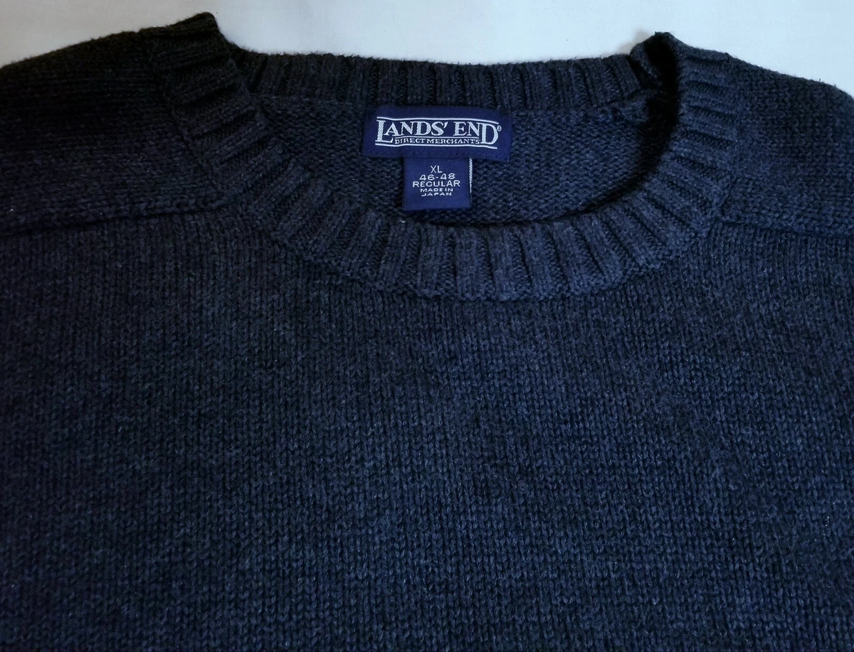 Lands end men's store cotton sweaters