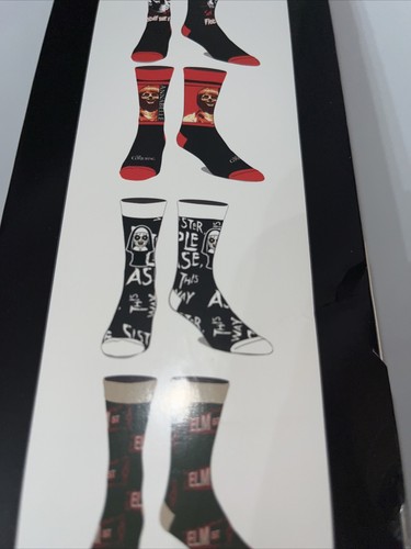 Horror 6 Pairs Of Casual Crew Socks Size 8-12 Men - Bild 5 von 6